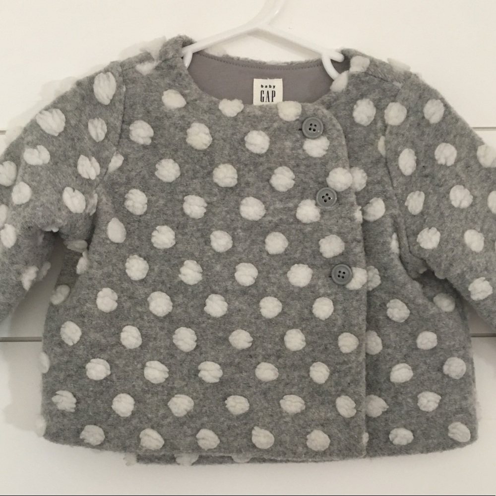 Baby Gap Grey Dot Jacket/ 6-12 Mos